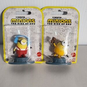 2‎ Minions Rise of Gru Micro Collection Mattel Bob Stuart Figures New
